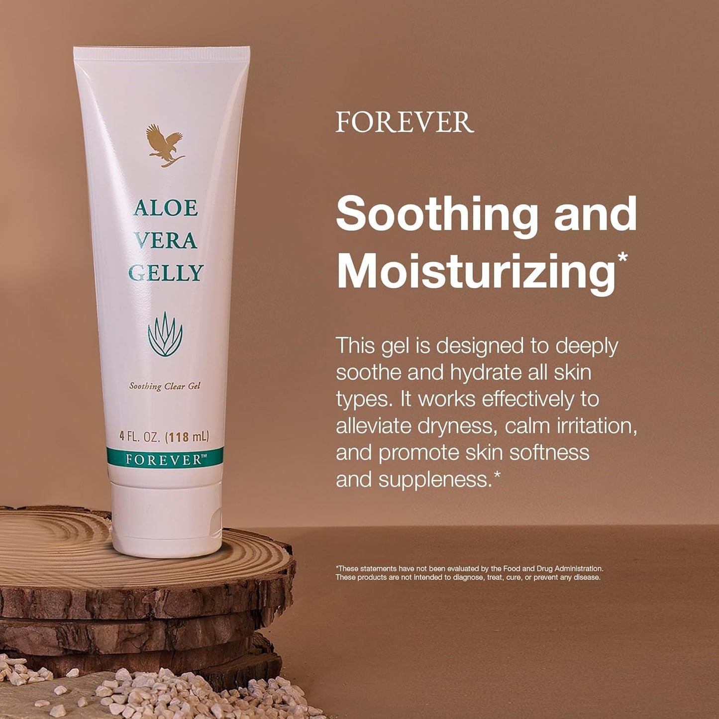 Forever Living - Aloe Vera Gelly - Pure Aloe Gel for Soothing and Moisturizing Skin