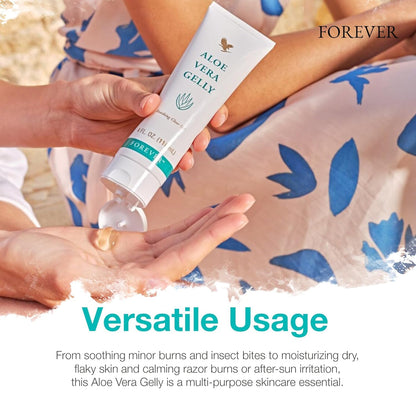 Forever Living - Aloe Vera Gelly - Pure Aloe Gel for Soothing and Moisturizing Skin