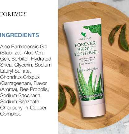 Forever Living - Bright Toothgel, Fluoride-Free Aloe Vera Gel