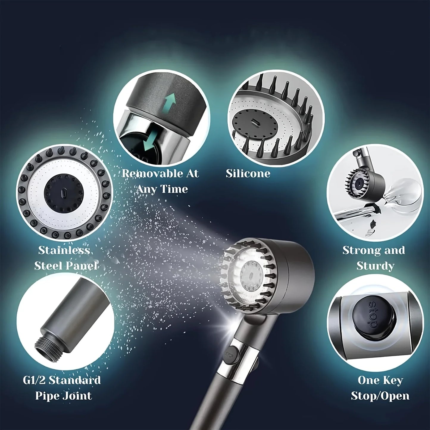 Filtered Shower Head – Turbo Pressure