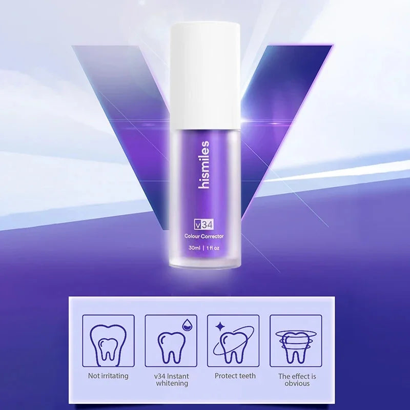 🦷 SmileKit Whitening Purple Toothpaste